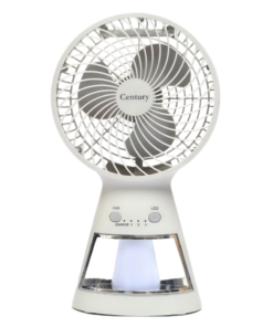 Century 8 inch Rechargeable Fan with LED Light FRCT-20-A vsonic