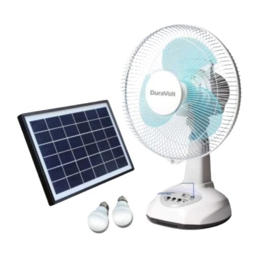 DuraVolt 12 inch 3 in 1 Rechargeable Table Fan DRF-12TS SOLAR vsonic