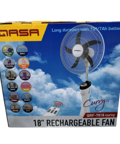 QASA 18 inch Rechargeable Fan QRF-7918 curvy vsonic