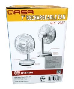 QASA 7 inch Rechargeable Table Fan QRF-2827 vsonic