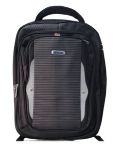 Durable PL Power Navy Blue and Grey Stripes Pattern Backpack Bag vsonic