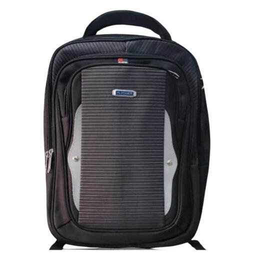 Durable PL Power Navy Blue and Grey Stripes Pattern Backpack Bag vsonic
