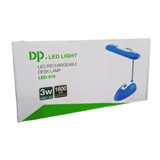 Duration Power DP LED Rechargeable Desk Lamp LED-618 vsonic