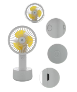 Duration Power DP Oscillating Handheld Portable Fan with Stand DP-7675 vsonic