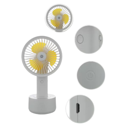 Duration Power DP Oscillating Handheld Portable Fan with Stand DP-7675 vsonic