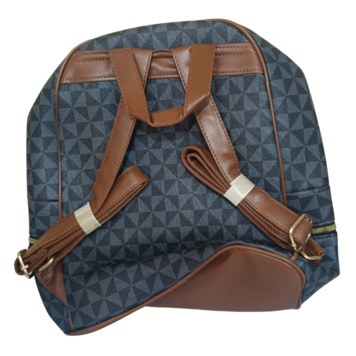 Fancy Grey Check Pattern Backpack Bag vsonic