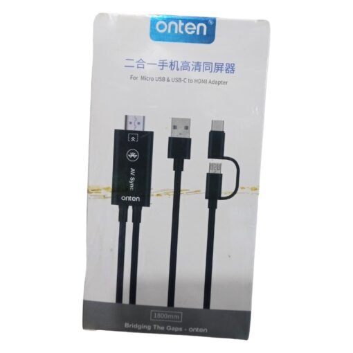 Onten Micro USB & USB Type C to HDMI Adapter vsonic