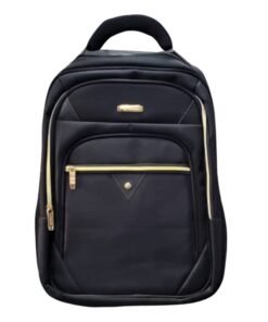 Stylish HP Power Black and Gold Colour Backpack Bag vsonic