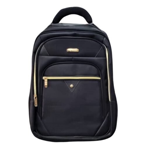 Stylish HP Power Black and Gold Colour Backpack Bag vsonic