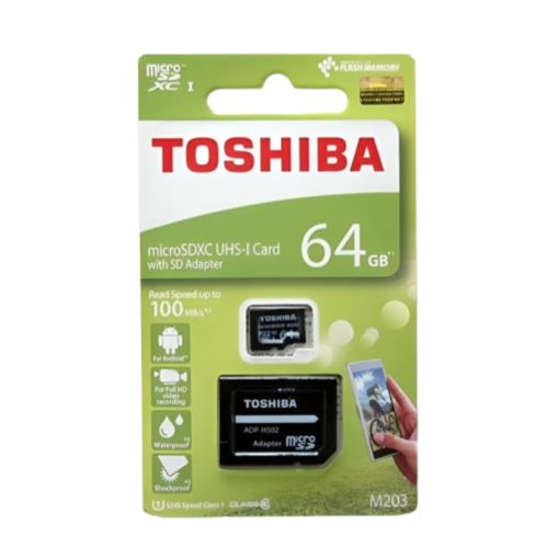 TOSHIBA 64GB Micro SD Card with Adaptor vsonic