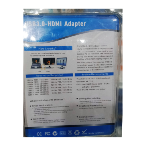 USB 3.0 to HDMI Adapter vsonic