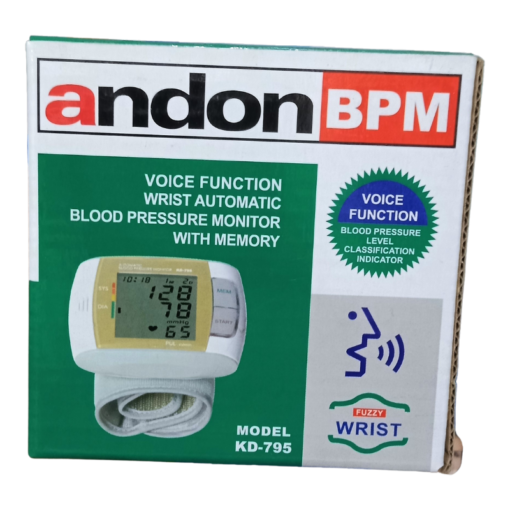 Andon Wrist Blood Pressure Monitor vsonic