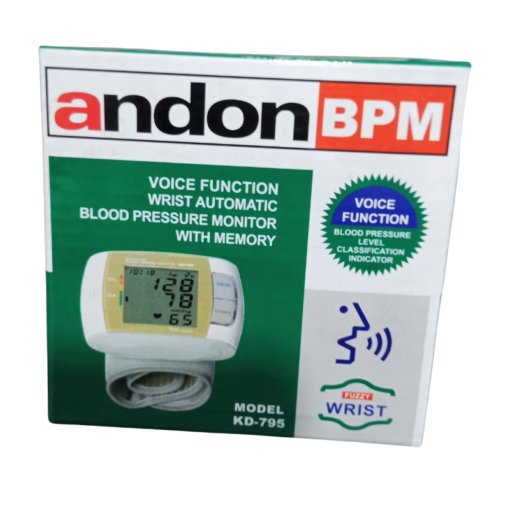 Andon Wrist Blood Pressure Monitor vsonic