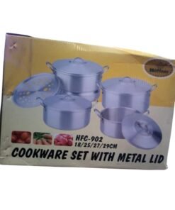 Hoffner 4Pcs Cookware Set with Metal Lid HF-902 vsonic