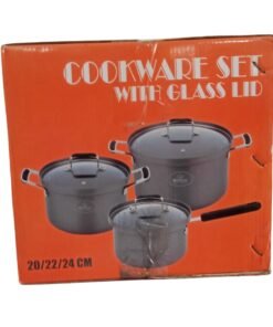 Hoffner HF-0301 6Pcs Cookware Set with Glass Lid vsonic