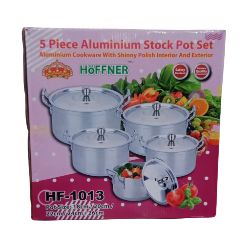 Hoffner HF-1013 5Pcs Aluminium Stock Pot Set vsonic