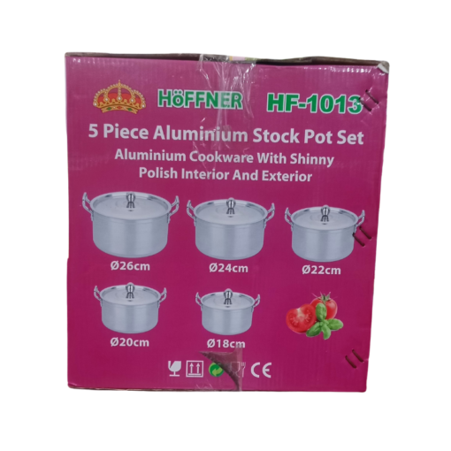 Hoffner HF-1013 5Pcs Aluminium Stock Pot Set vsonic