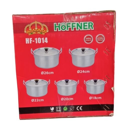 Hoffner HF-1014 5Pcs Aluminium Stock Pot Set HF-1014 vsonic