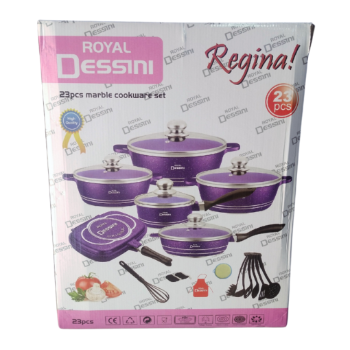 Royal Dessini 23pcs Marble Cookware Set vsonic