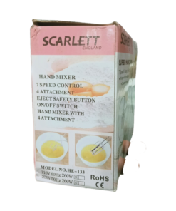 SCARLETT Super Hand Mixer 7 Speed and Easy to Hold vsonic