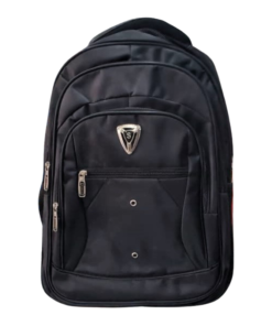 Top Notch Super Plain Black Backpack Bag vsonic