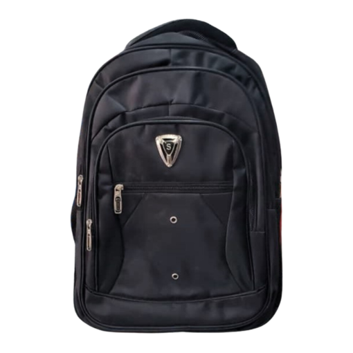 Top Notch Super Plain Black Backpack Bag vsonic