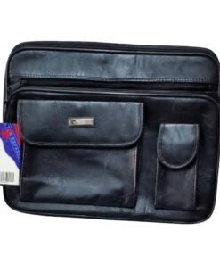 Top Quality Star Express Corporate Office Black Leather Laptop Bag vsonic