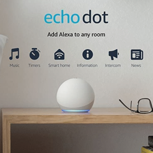Amazon Echo Dot 4 Smart Speaker Glacier White vsonic