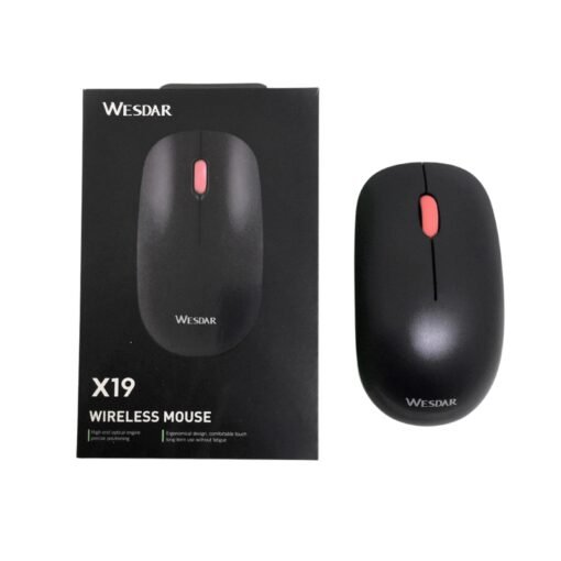 Wesdar Wireless Optical Black Mouse X19 vsonic