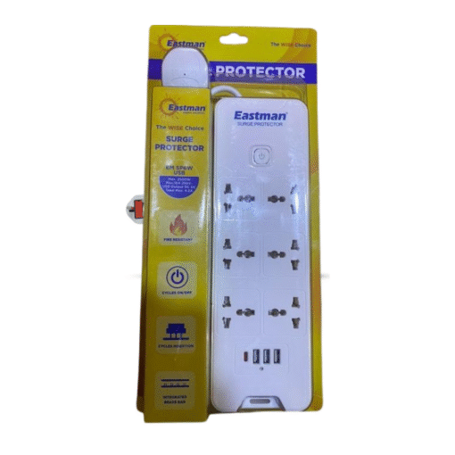 Eastman Surge Protector 7240U-2U 6 Universal Socket- 3USB+TYPE C - Image 3