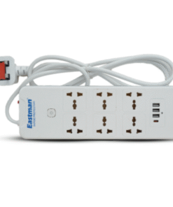 Eastman Surge Protector 7240U-2U 6 Universal Socket- 3USB+TYPE C vsonic