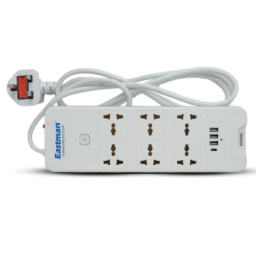 Eastman Surge Protector 7240U-2U 6 Universal Socket- 3USB+TYPE C vsonic