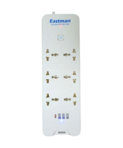 Eastman Surge Protector 7240U-2U 6 Universal Socket- 3USB+TYPE C vsonic