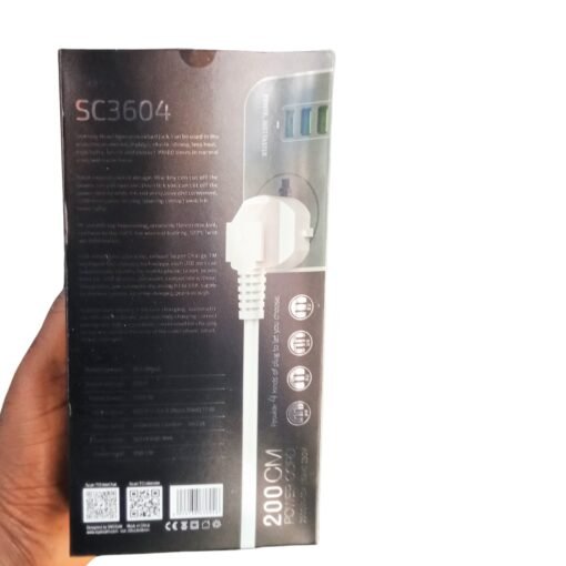 LDNIO 6 USD 3 Power Socket Extension Box vsonic