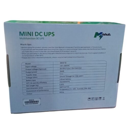 Minhub Multifunction Mini DC UPS vsonic