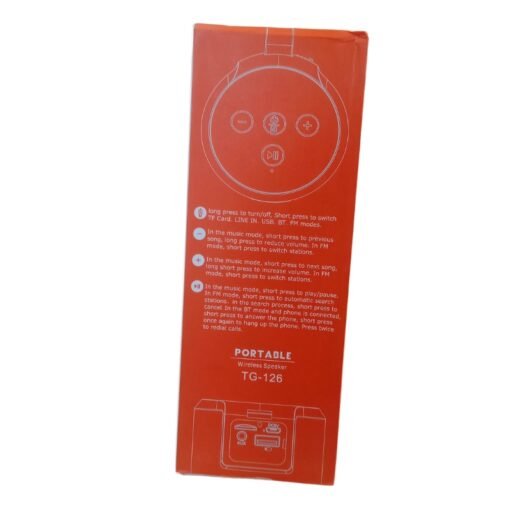 Portable Wireless Speaker TG-126 vsonic