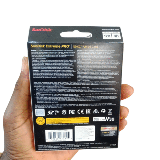 Sandisk Extreme Pro 128 GB UHS-I Card vsonic