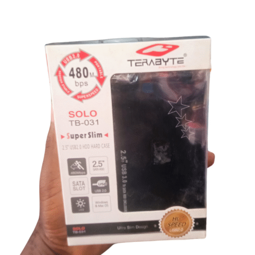 Terabyte 2.5 inch USB 2.0 HDD Hard Enclosure Case - Black vsonic