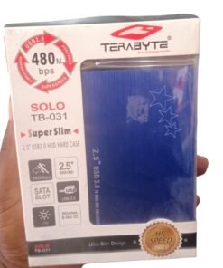 Terabyte 2.5 inch USB 2.0 HDD Hard Enclosure Case - Blue vsonic