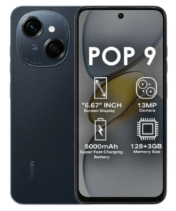 Tecno Pop 9 Smartphone 3GB RAM 128GB Storage vsonic