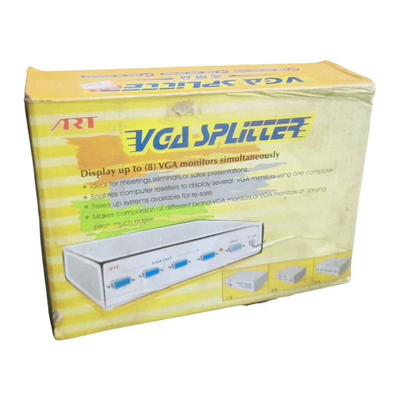 ART VGA Splitter 1PC to 7PCs of 2.4 Port VGA Monitors vsonic