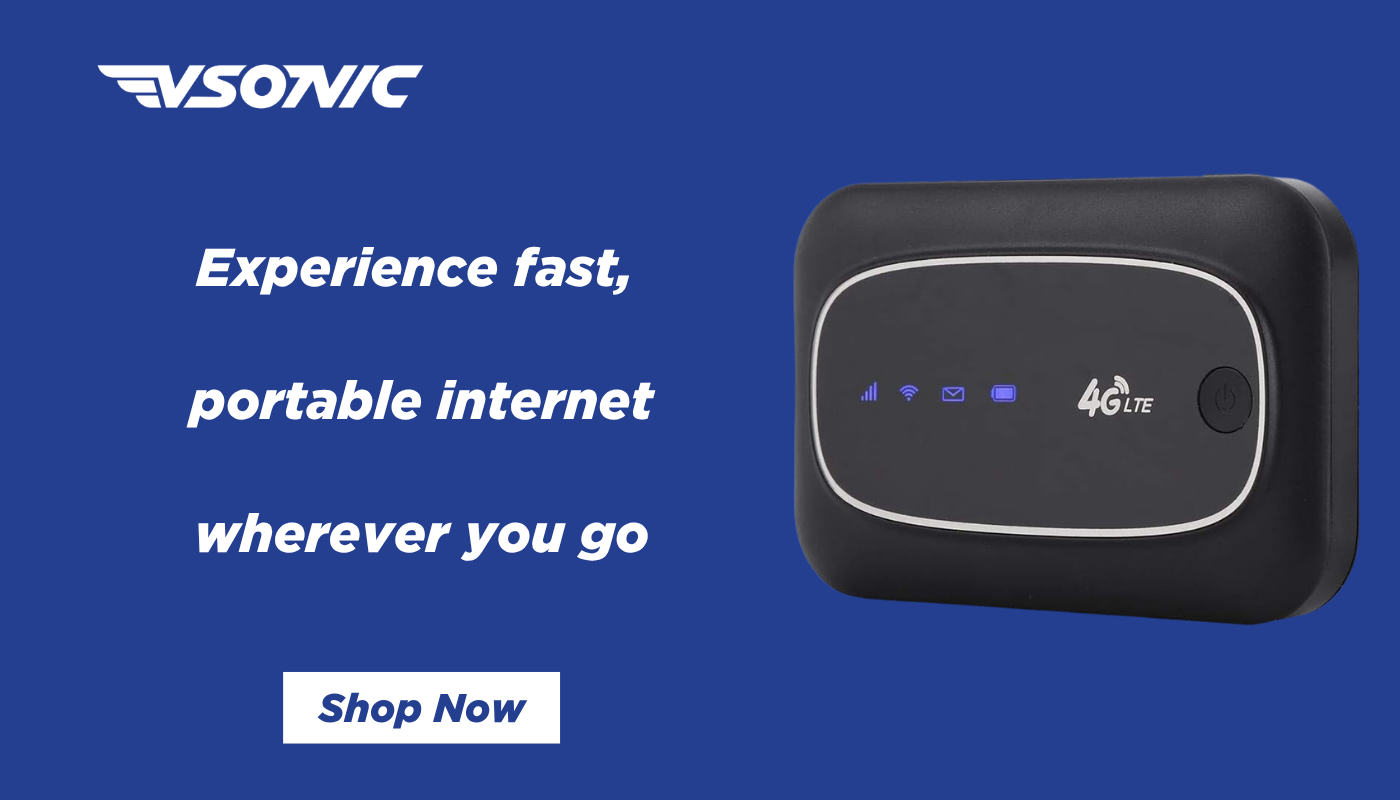 Experience fast, portable internet wherever you go with portable modems from vsonic