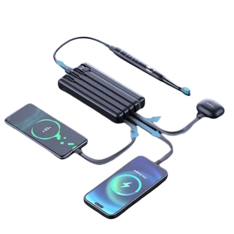 Oraimo 20000mAh Power Bank with 4 Built-In Charging Cables Traveler Link 20 OPB-P5201 vsonic