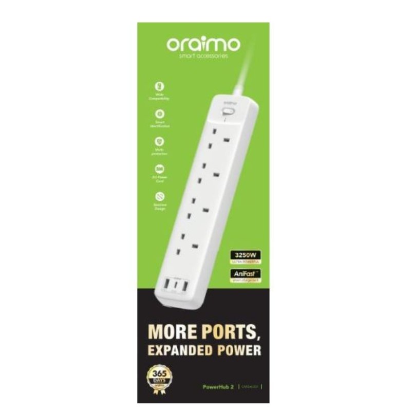 Oraimo Multi Socket Extension Box PowerHub 2 OWS-U351 vsonic