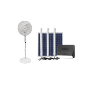 Oraimo Solar Home Lighting System PowerSolar 76 OPS-176 + 16’’ Solar DC Standing Fan LD-722 vsonic
