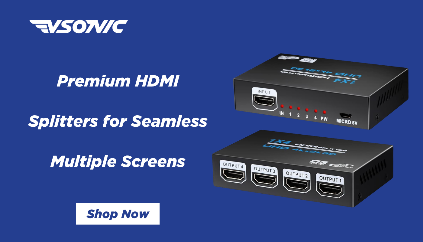 Premium HDMI Splitters for Seamless Multiple Screens from vsonic