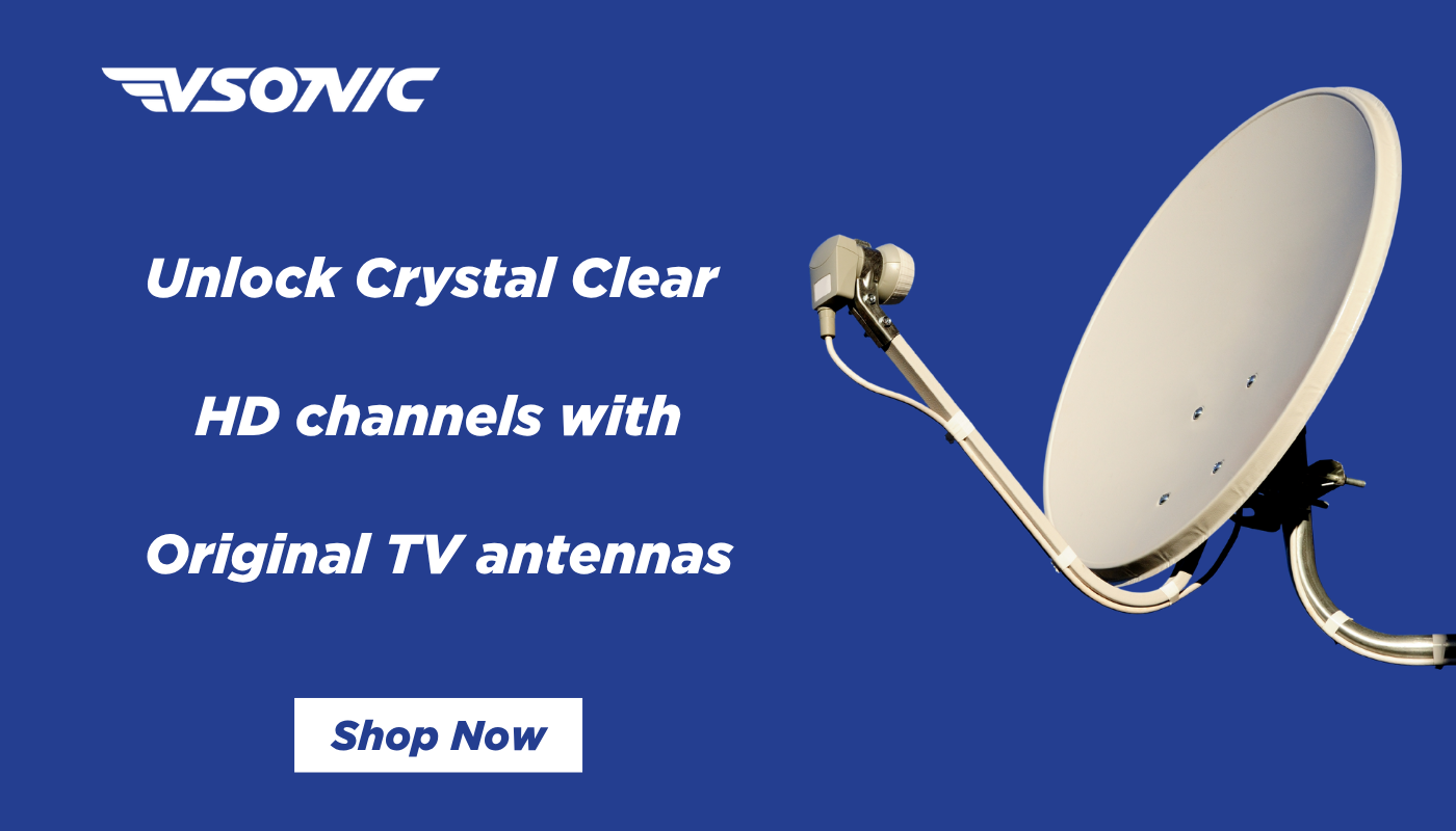 Unlock Crystal Clear HD channels with Original TV antennas from vsonic