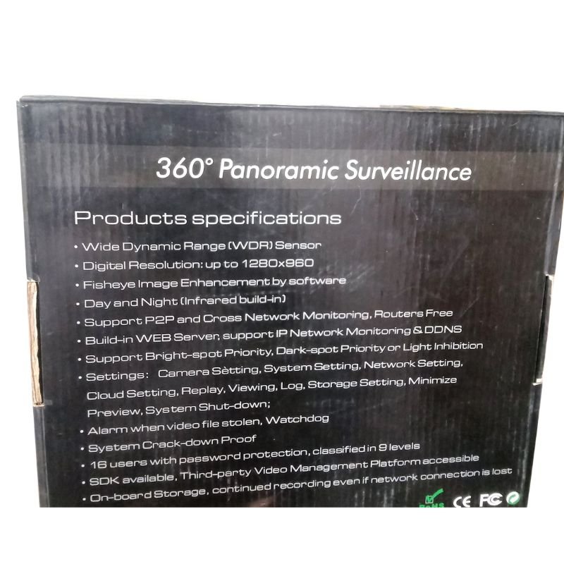 Vinovo 360 Degree Panoramic Surveillance Camera vsonic