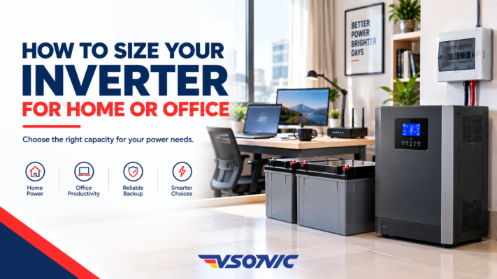 How to Size Your Inverter for Home or Office_Vsonic