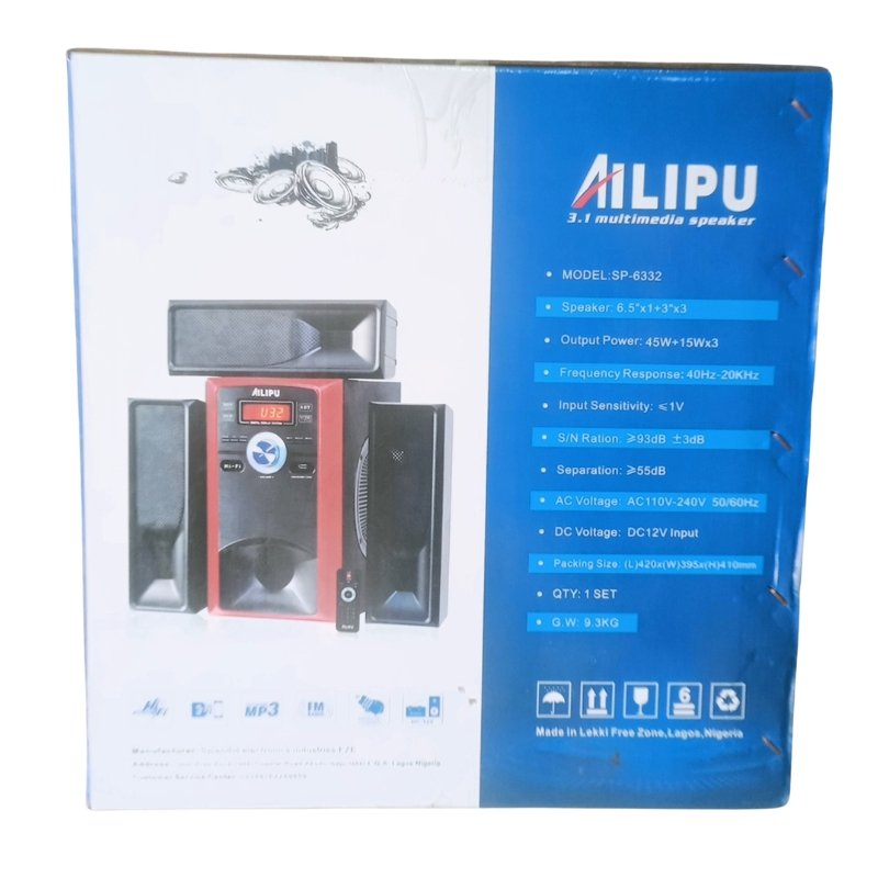 AILIPU 3.1 Multimedia Speaker and Home Theater System SP-6332 Vsonic
